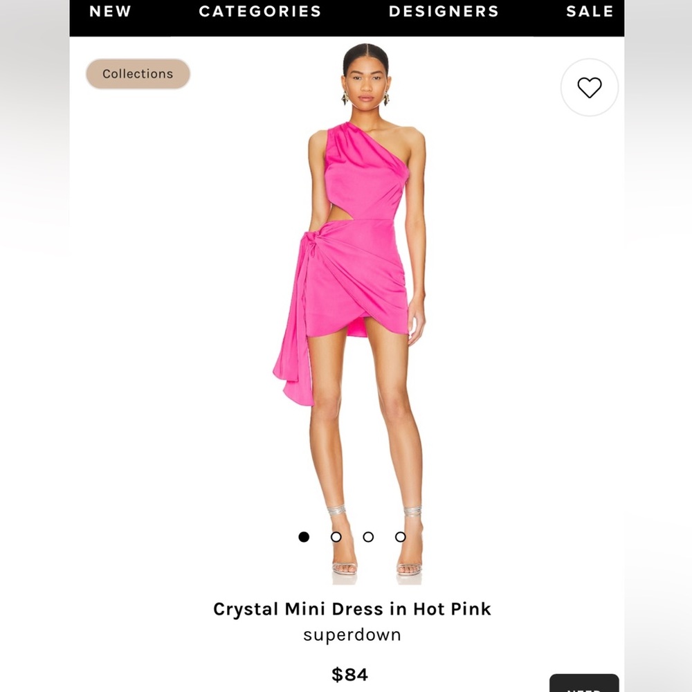 REVOLVE superdown Crystal mini dress in hot pink